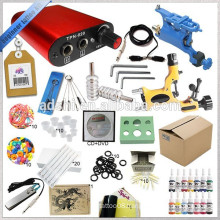 Power Supply Gun Color Inks Complete Tattoo Kit Set Equipment Machine